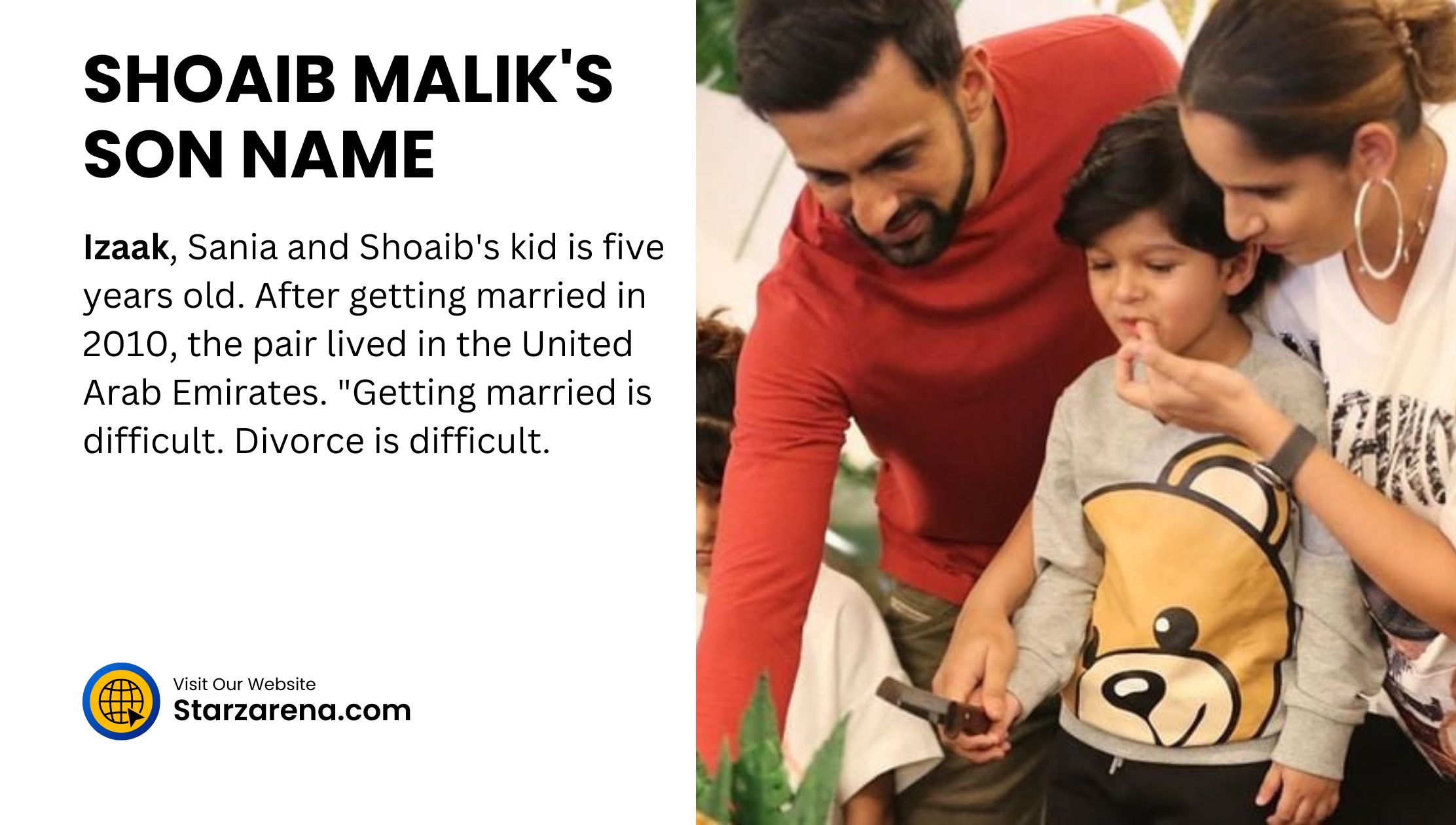 SHOAIB MALIK'S SON NAME