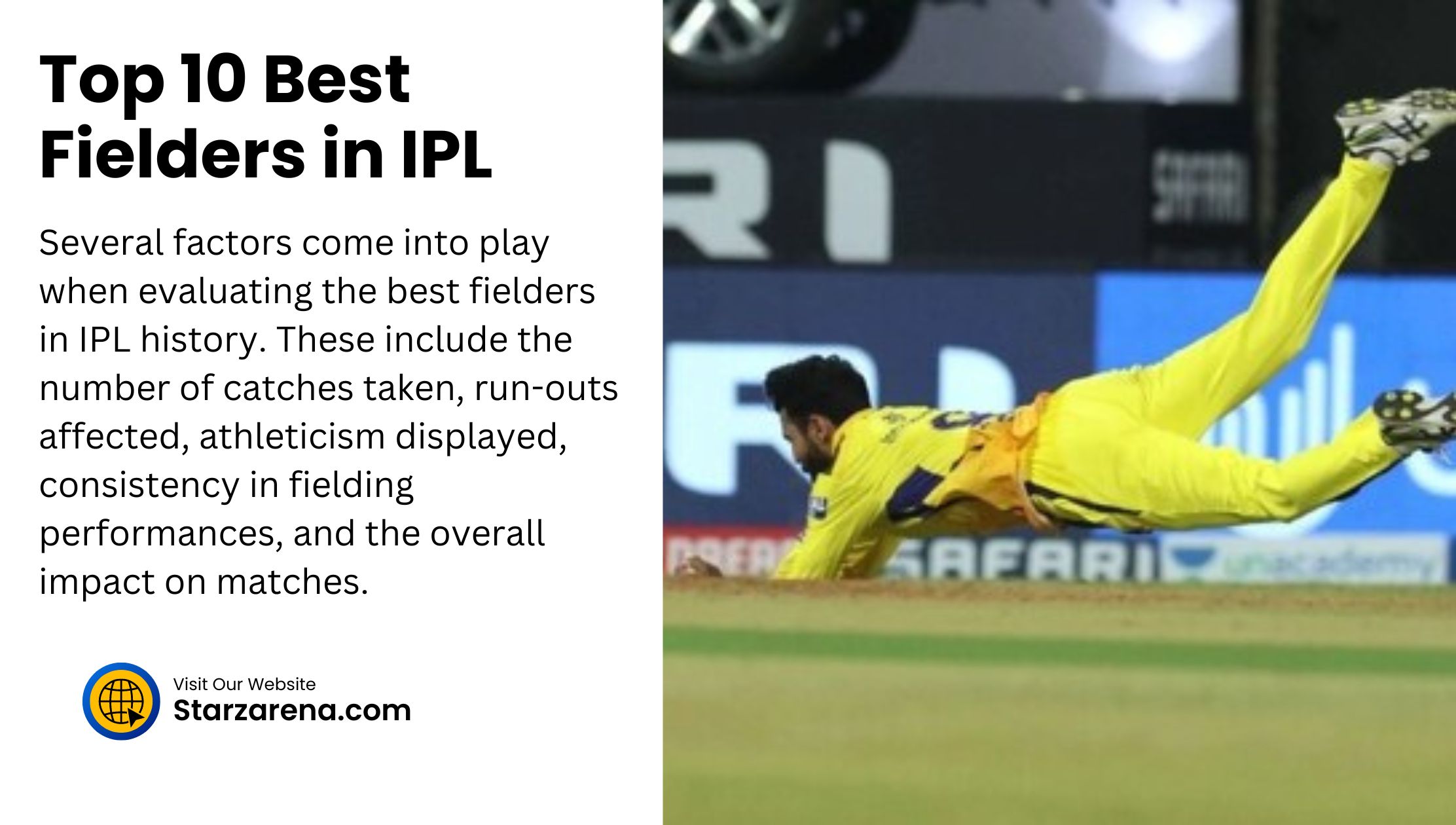 Top 10 Best Fielders in IPL