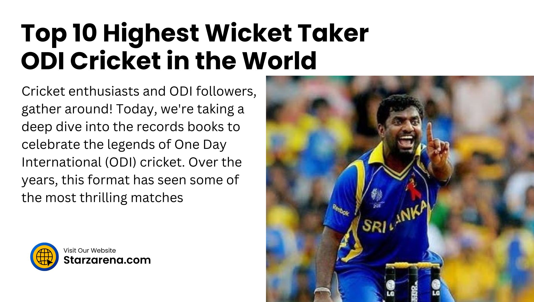 Highest Wicket Taker ODI Cricket